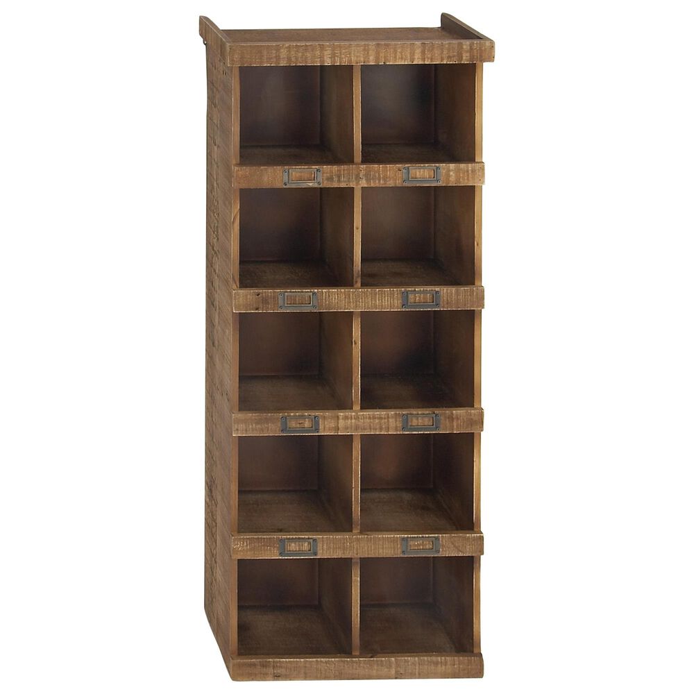 Maple and Jade 42" x 18" Wall Shelf in Brown, , large