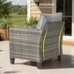 HOMLUX 6-Piece Outdoor Conversation Set in Dark Gray, , large