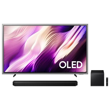 Samsung 77" Class S95H Series OLED 4K UHD Vision AI - Smart TV with Q-Series 5.1.2 Channel Soundbar System in Slate Black and Black, , large