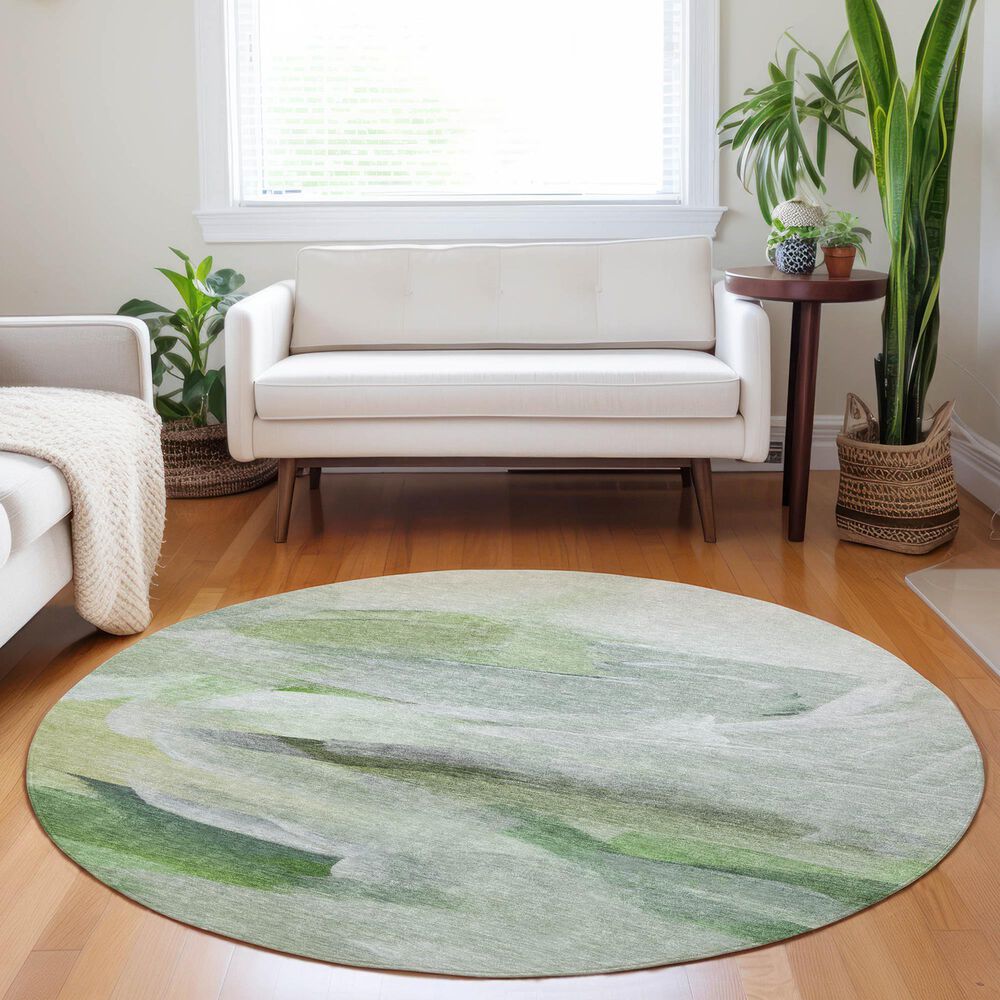 Dalyn Rug Company Ravenna RN11 8&#39; Round Aloe Area Rug, , large