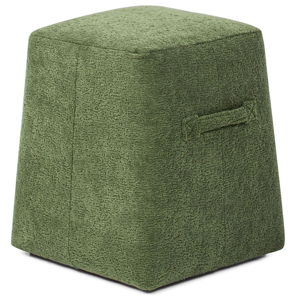 Jennifer Taylor Home Clyde Pouf in Moss Green, , large