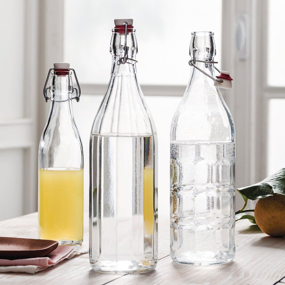Bormioli Moresca Swing Top Bottle in Clear &#40;Single Bottle&#41;, , large