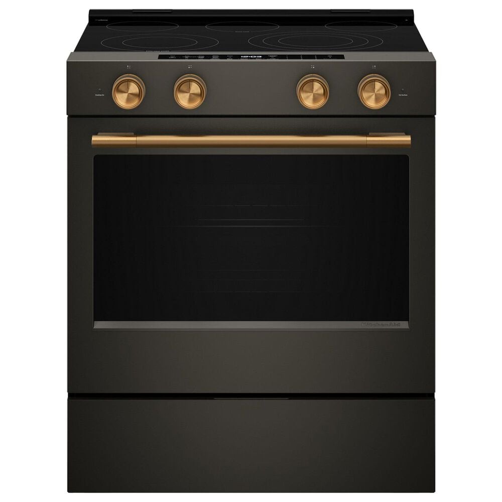 KitchenAid Handle and 4-Piece Knob Accessory Kit for Slide-In Convection Range in Bronze, , large