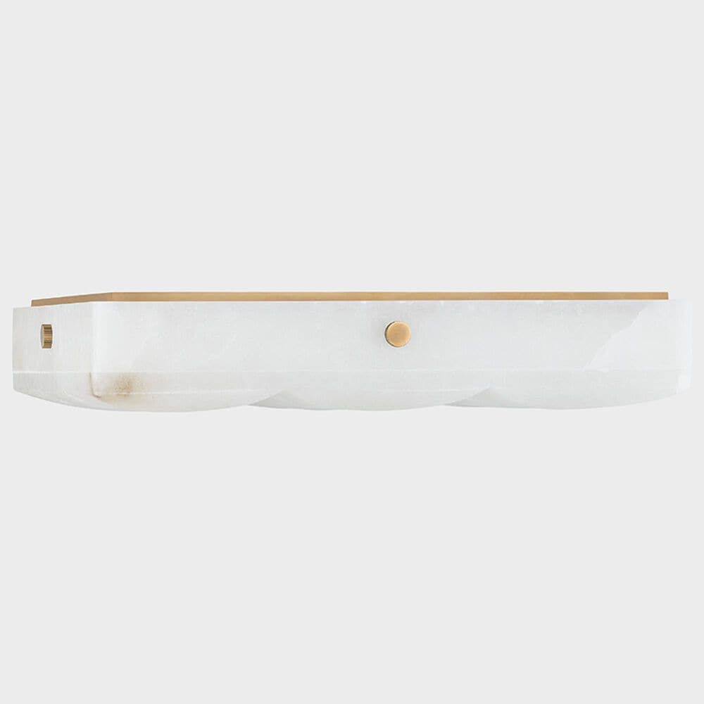 Corbett Lighting Gypsum 1-Light Flush Mount in Vintage Brass, , large
