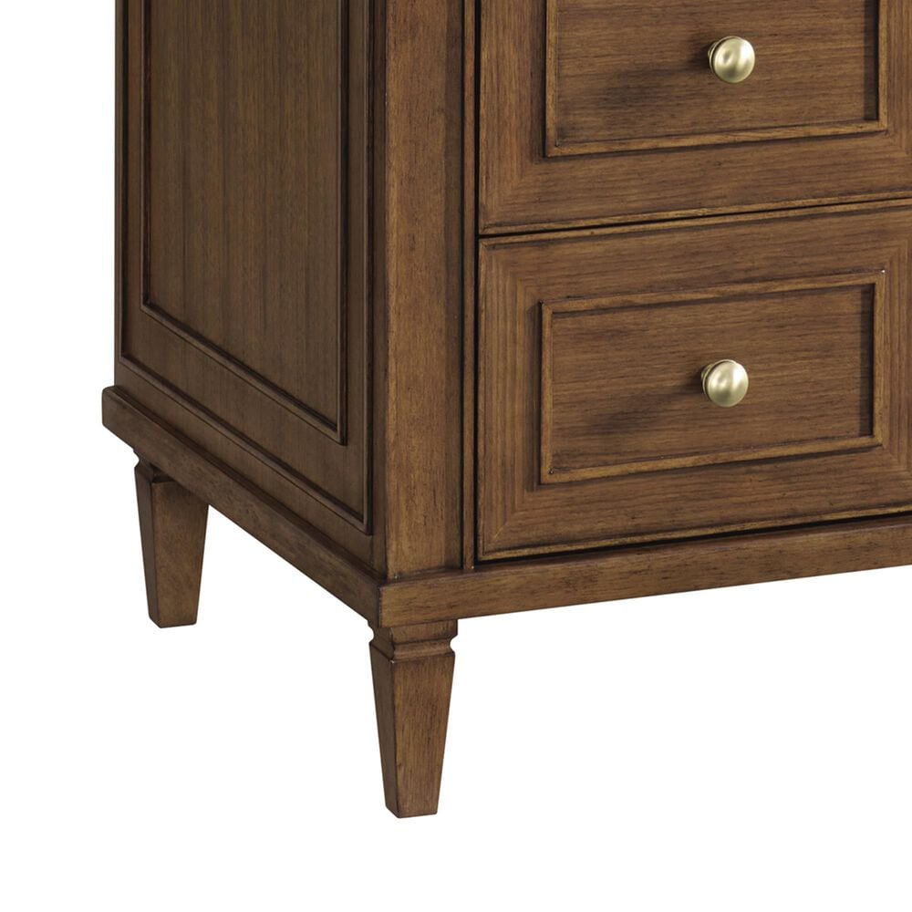 James Martin Vanities Lorelai 36&quot; Single Vanity in Mid-Century Walnut with 3 cm Eternal Marfil Quartz Top, , large