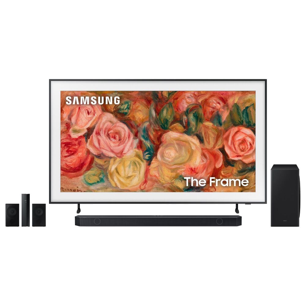 Samsung 75" 4K FRAME w/Soundbar Sys, , large