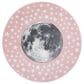 Safavieh Carousel CRK135 3" Round Pink and Grey Kids  Area Rug, , large