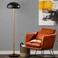 Adesso Cap Floor Lamp in Black and Antique Brass, , large