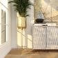 Maple and Jade 36" Dome Planter with Removable Stand in Satin Gold, , large