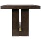 Millenium Burkhaus Rectangular Counter Dining Table in Brown Oak - Table Only, , large