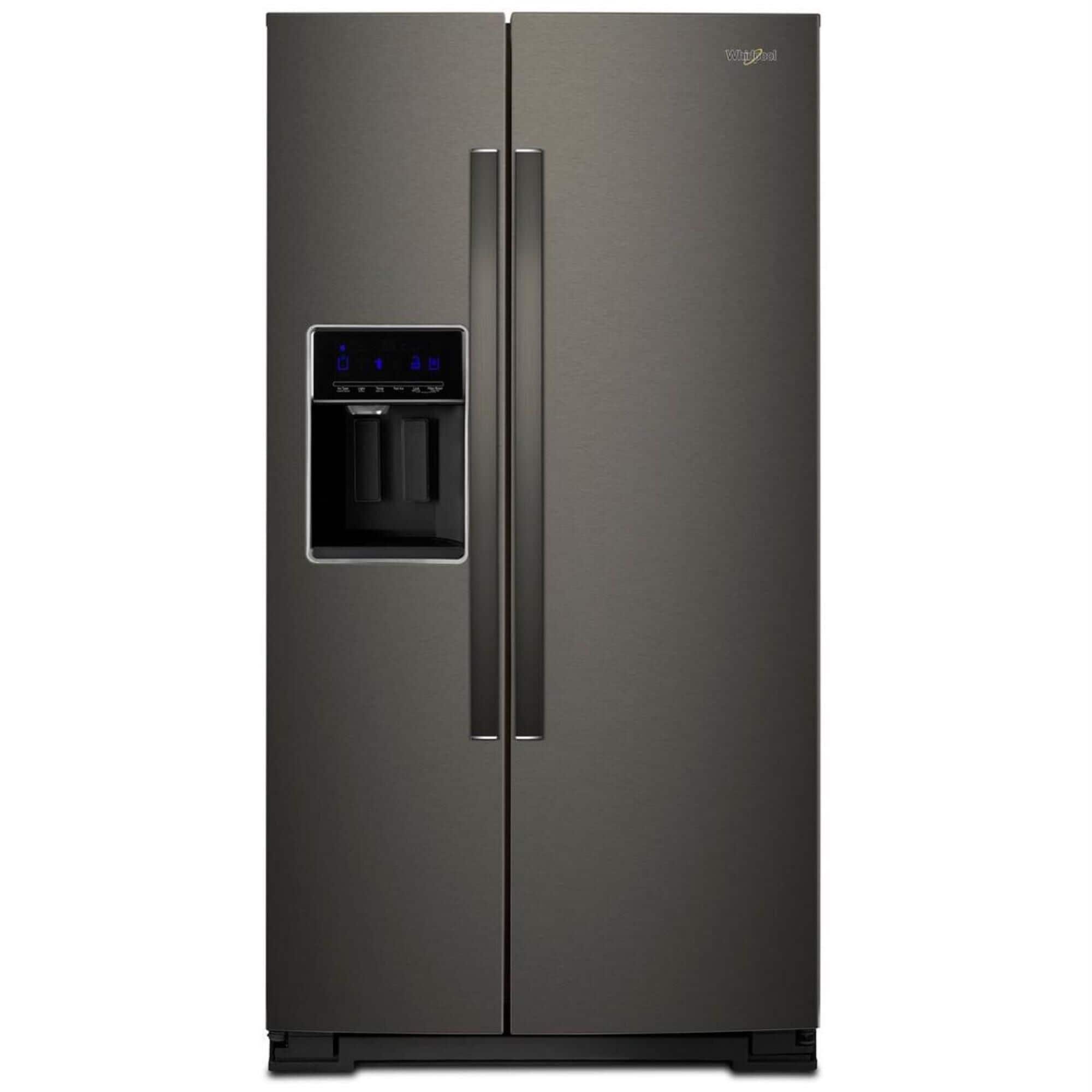 Whirlpool 28 Cu. Ft. 36 Inch Wide Side by Side Refrigerator in Black Stainless NFM