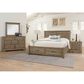 Viceray Collections Cool Rustic 3-Piece Queen Plank Bedroom Set with Storage in Stone Grey, , large