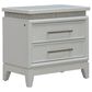 Belle Furnishings Reflections 4-Piece King Upholstered Bedroom Set in Pearl White and Rhinestone, , large