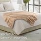 Timberlake 60" x 70" Faux Fur Throw Blanket in Taupe, , large