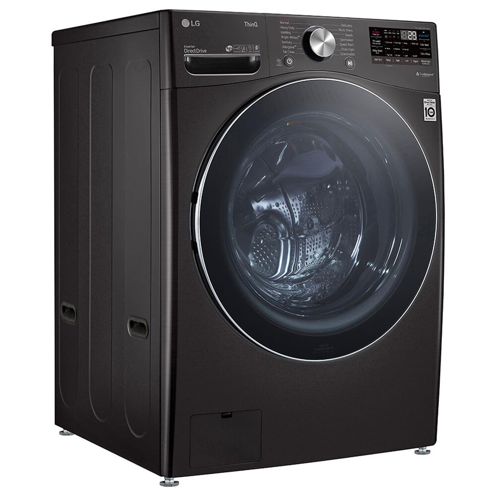 LG 5.0 Cu. Ft. Front Load Washer with TurboWash 360 in Black Steel, , large