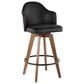 Lumisource Ahoy Swivel Counter Stool in Walnut and Black, , large