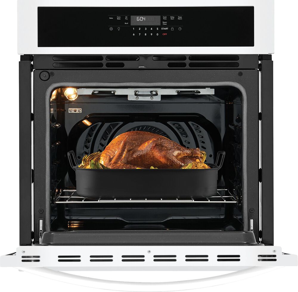 Frigidaire 27" Single Wall Oven with Air Fry in White, , large