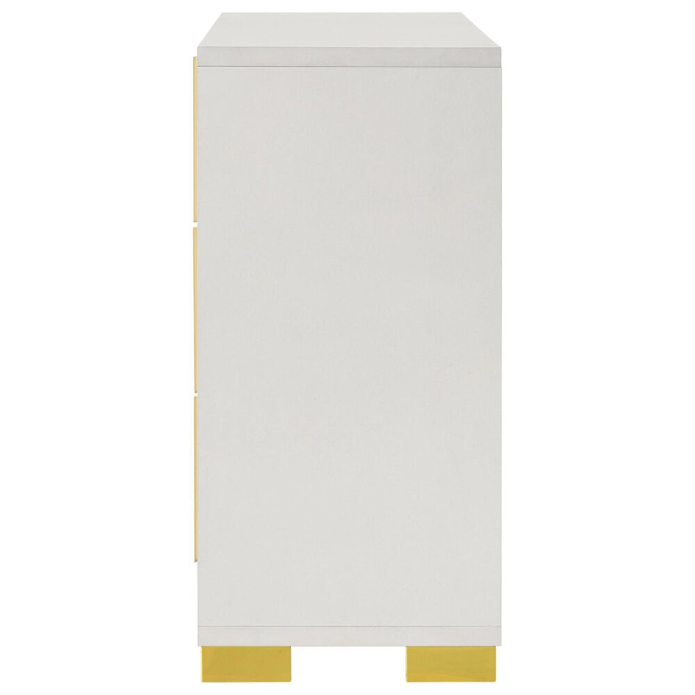 Pacific Landing Dresser and Mirror in White, , large