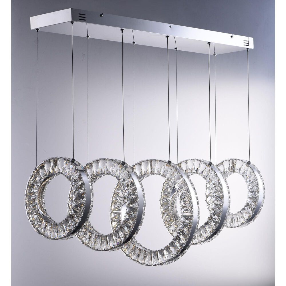 Maxim Lighting Charm 5-Light Chandelier in Polished Chrome, , large