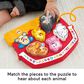 Fisher Price Baby"s Animal Puzzle Shape Sorting Toy with Music and Sounds in Red, , large