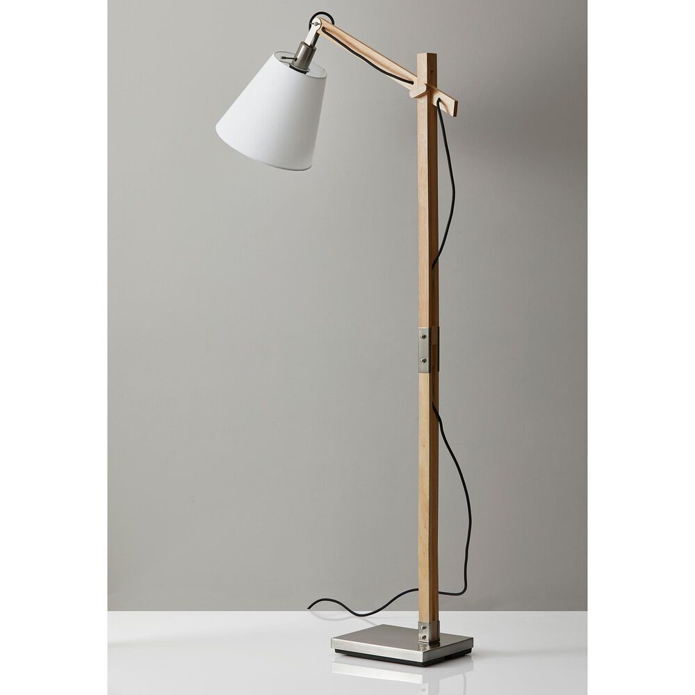 Adesso Walden Floor Lamp in Natural, , large