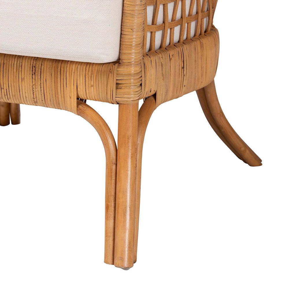 Baxton Studio Regina Arm Chair in Neutral, , large