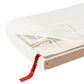 Jennifer Taylor Home Roman Queen Platform Bed with Ivory White Upholstered in Natural Whitewashed, , large