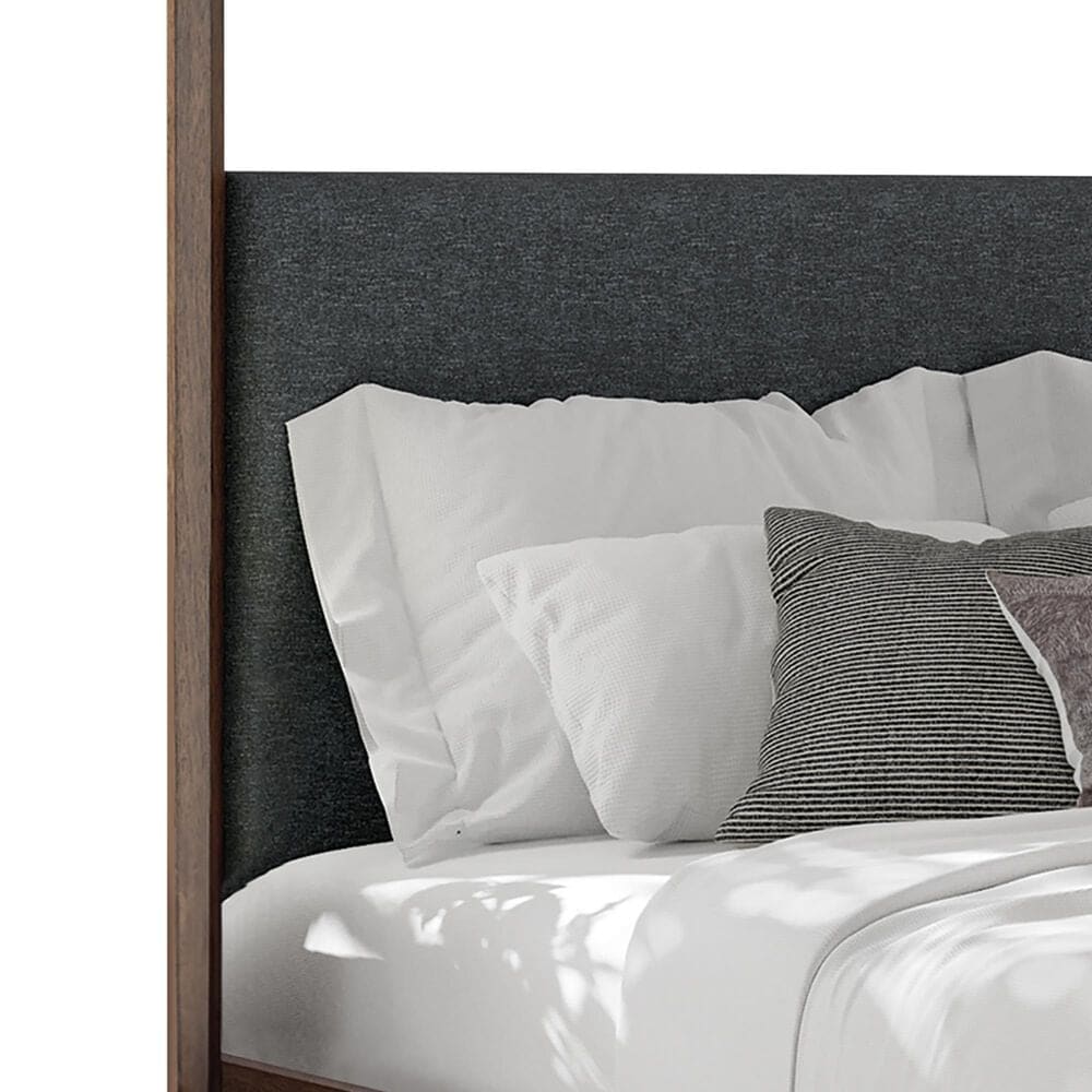 Ashley Dilenno California King Canopy Bed in Dark Brown, , large