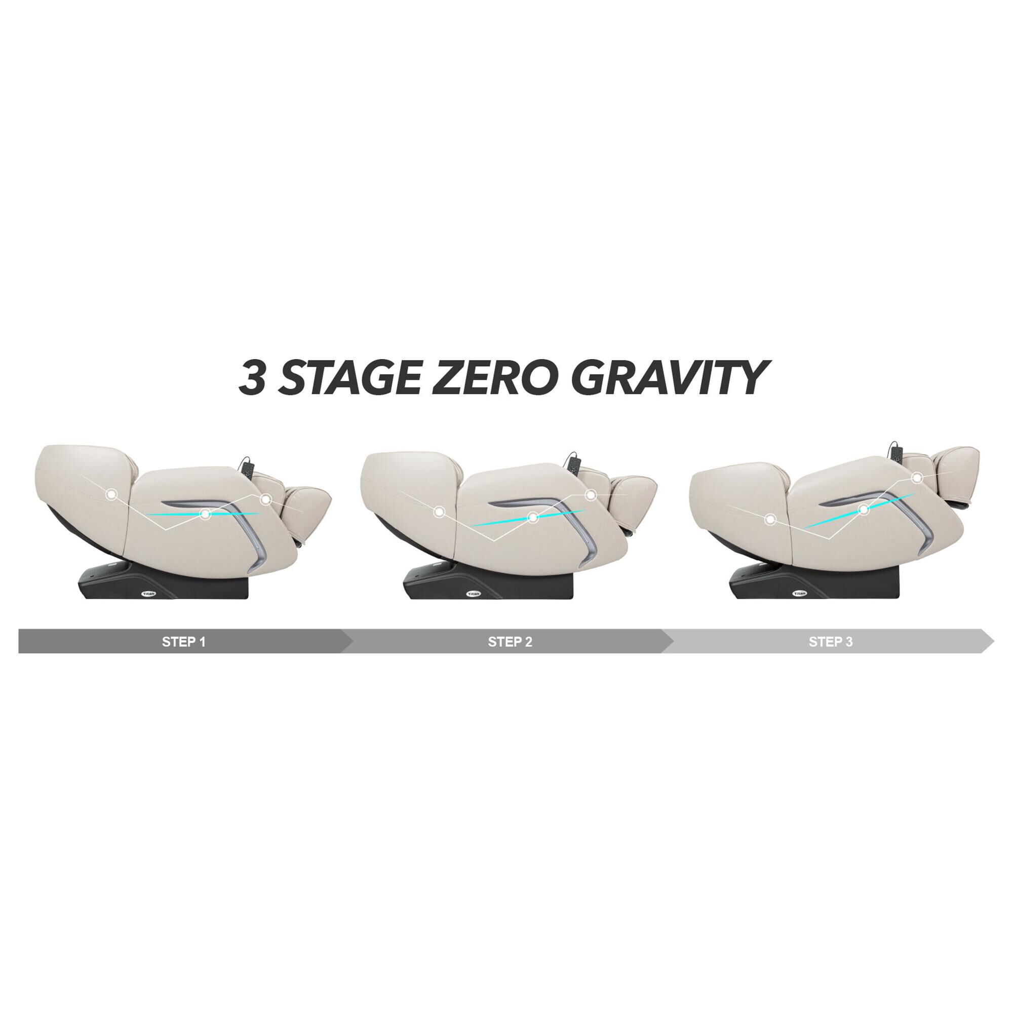 Osaki Titan Pro Cosmo Zero Gravity Massage Chair in Taupe