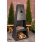 Napa East Collection Ember Max Outdoor Fireplace in Raw Steel, , large
