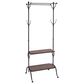Maple and Jade 72" Industrial Metal Hall Tree in Black and Brown, , large