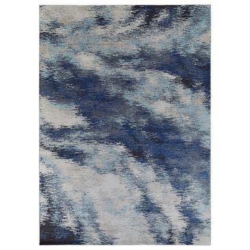 Feizy Rugs Edgemont 39ITF Navy / Gray 2"-8" x 8" Runner, , large