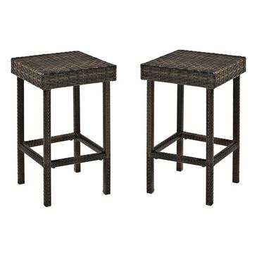 Firefly Palm Harbor 24" Counter Height Stool in Dark Brown - Set of 2, , large