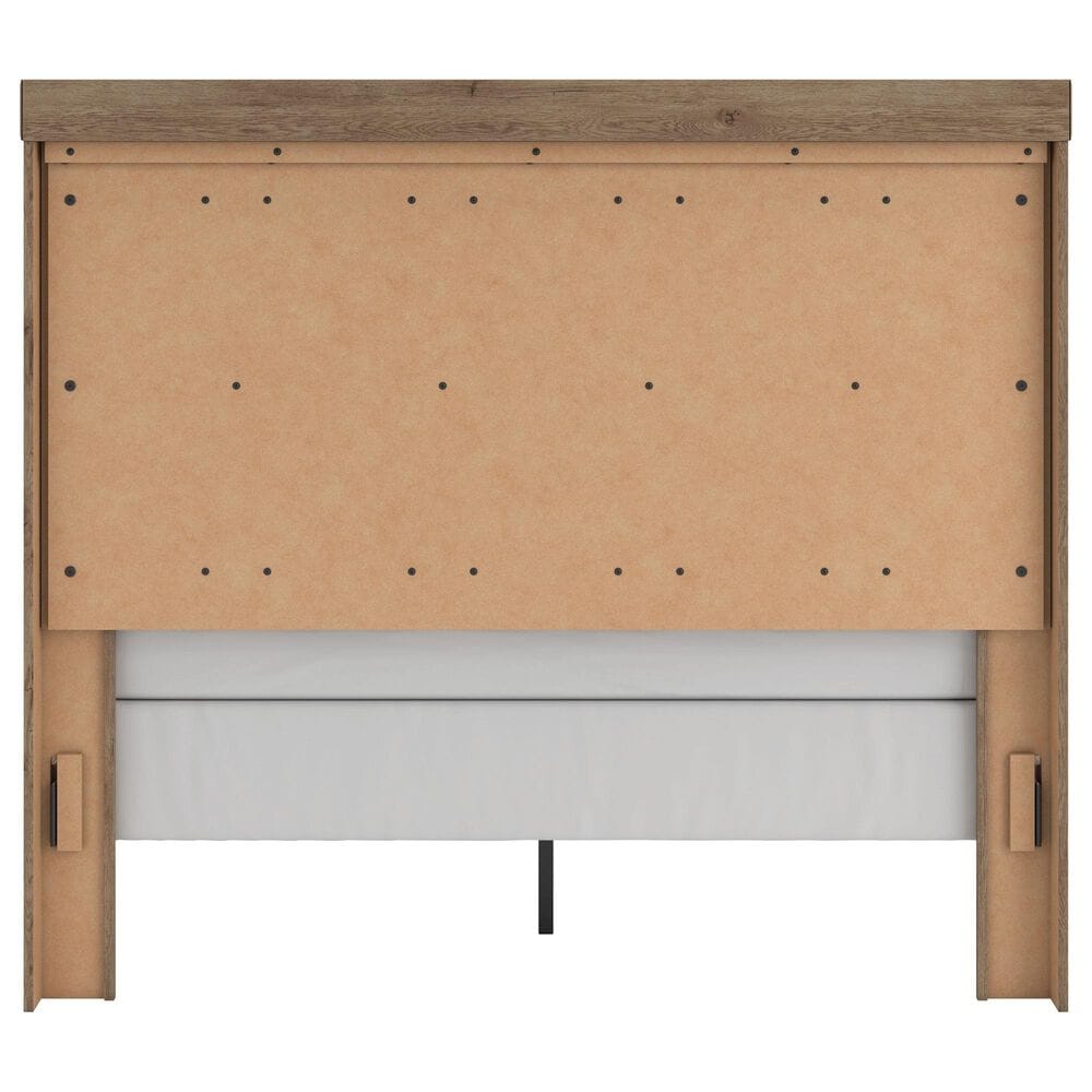 Ashley Oliandon Queen Panel Bed Dresser and Nightstand in Light Brown, , large