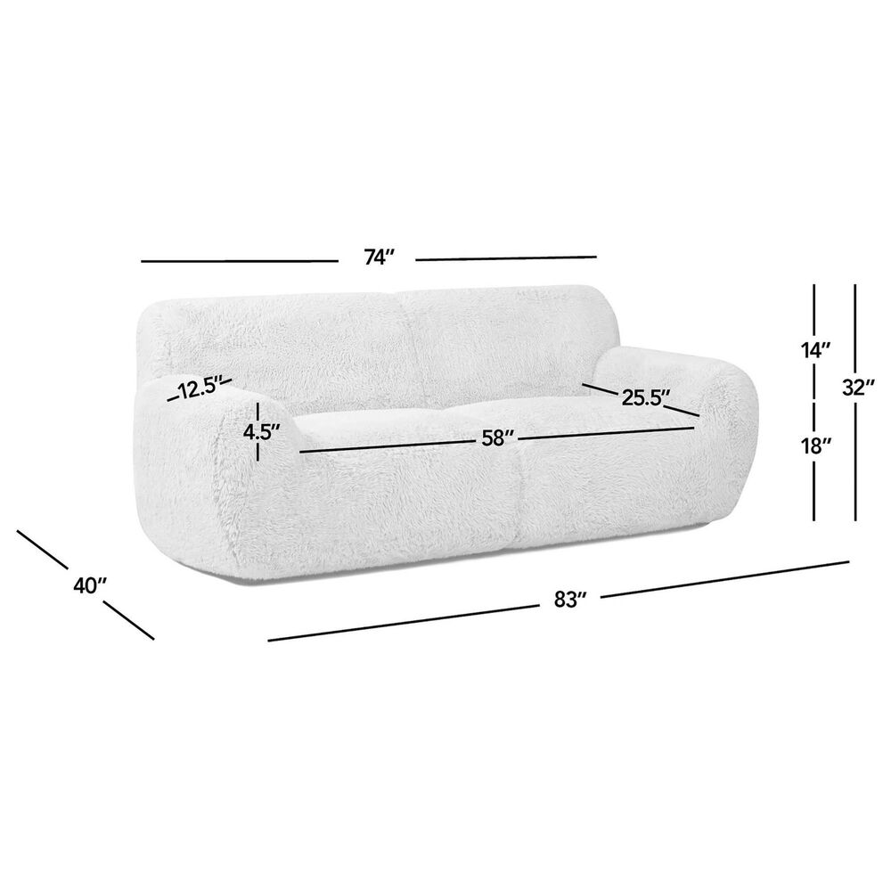 Jennifer Taylor Home Summit Stationary Sofa in Cream Beige, , large