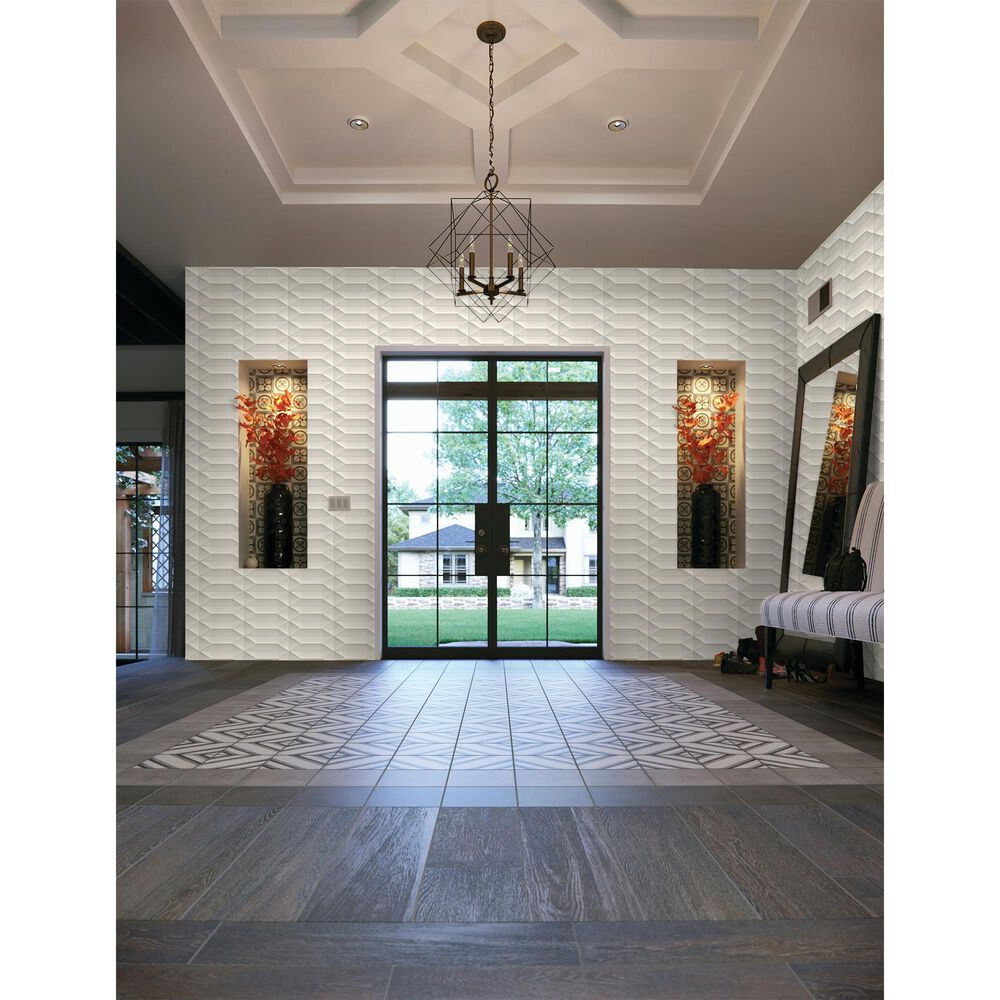Dal-Tile Mythology Olympus 4&quot; x 12&quot; Wave Crest Ceramic Tile, , large