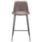 Zuo Modern Byron Barstool in Brown, , large