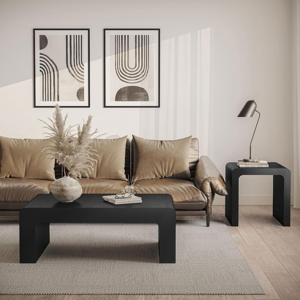 Waltham Brooklyn End Table in Black, , large