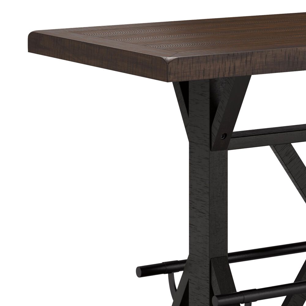 Ashley Valebeck 5-Piece Counter Height Dining Set in Black and Brown, , large