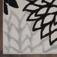 Nourison Aloha Floral 3" x 5" Black and White Indoor/Outdoor Area Rug, , large