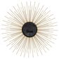 Maple and Jade 19" Metal Wall Clock in Gold, , large