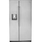 GE Profile 25.3 Cu. Ft. Side-by-Side Refrigerator in Fingerprint Resistant Stainless Steel, , large