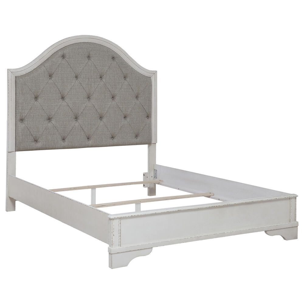 Ashley Blendon Queen Upholstered Panel Bed in Rustic Brown, , large