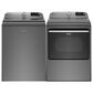 Maytag 4.7 Cu. Ft. Top Load Washer and 7.4 Cu. Ft. Electric Dryer Laundry Pair in Metallic Slate, , large