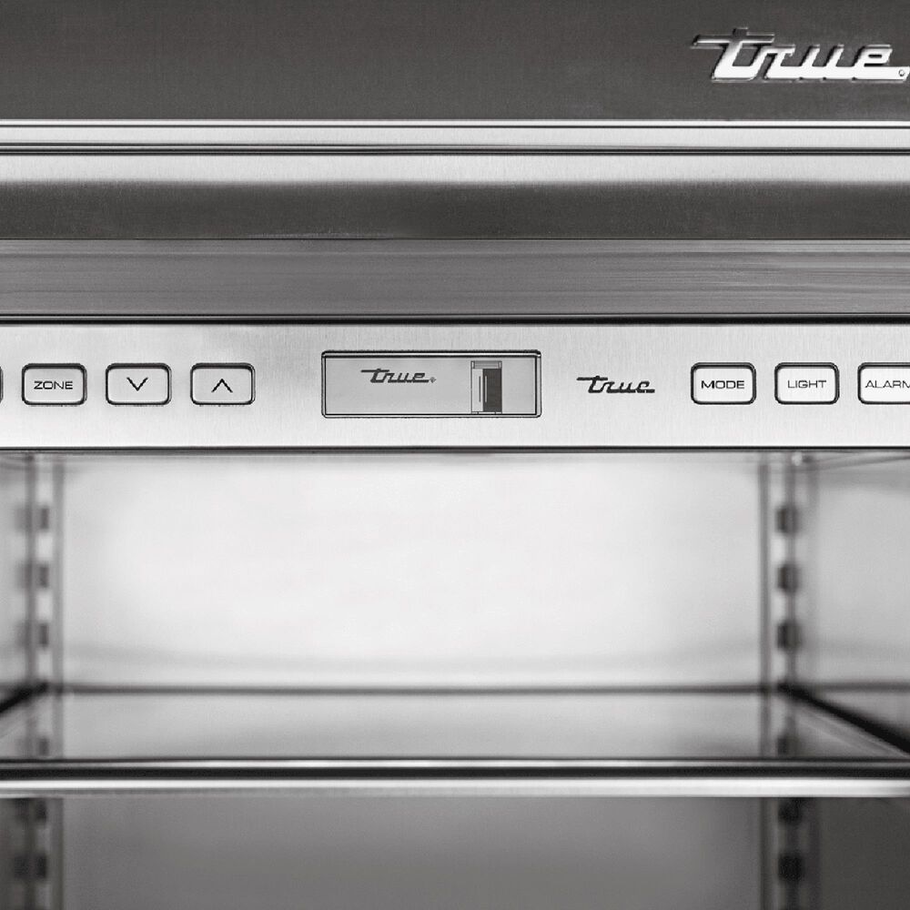 True Residential 25.5 Cu. Ft. Refrigerator Column with Left Hinge and Glass Door in Stainless Steel, , large