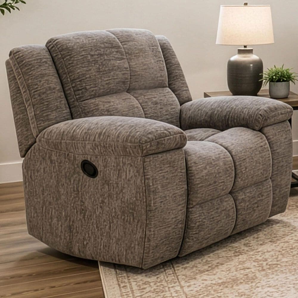 Simeon Collection Buster Manual Recliner in Cabot Stone, , large