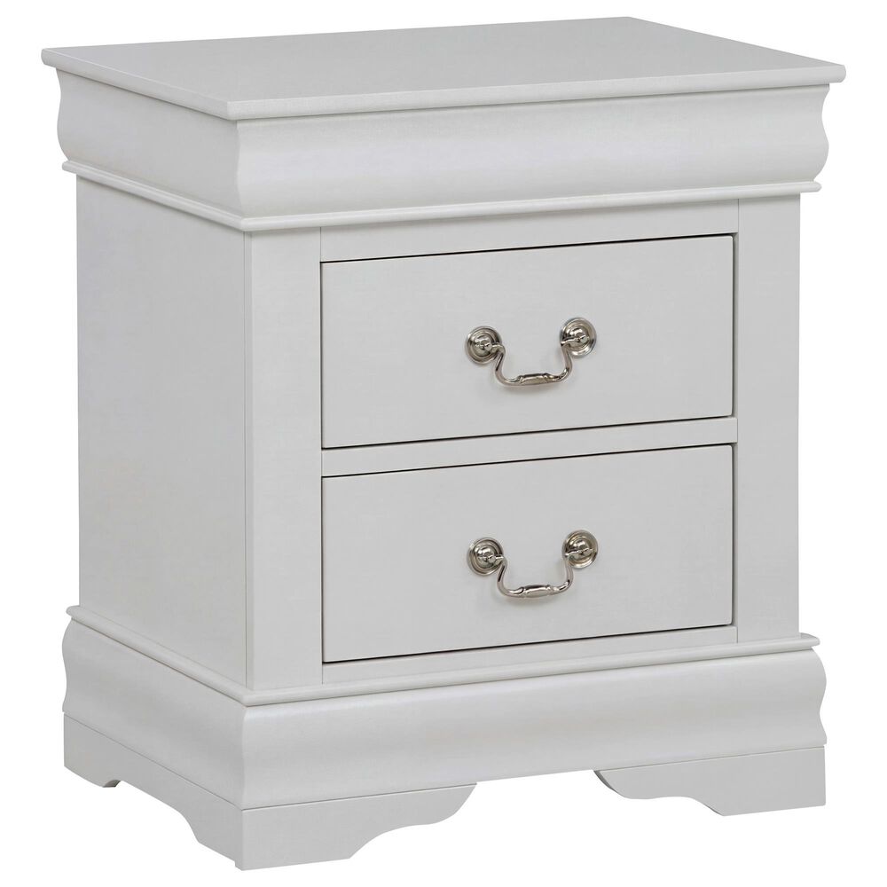 Crown Mark Louis Philip 4-Piece Queen Panel Bedroom Set in Greige, , large