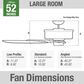 Hunter Builder Elite 52" Ceiling Fan in Matte Black, , large
