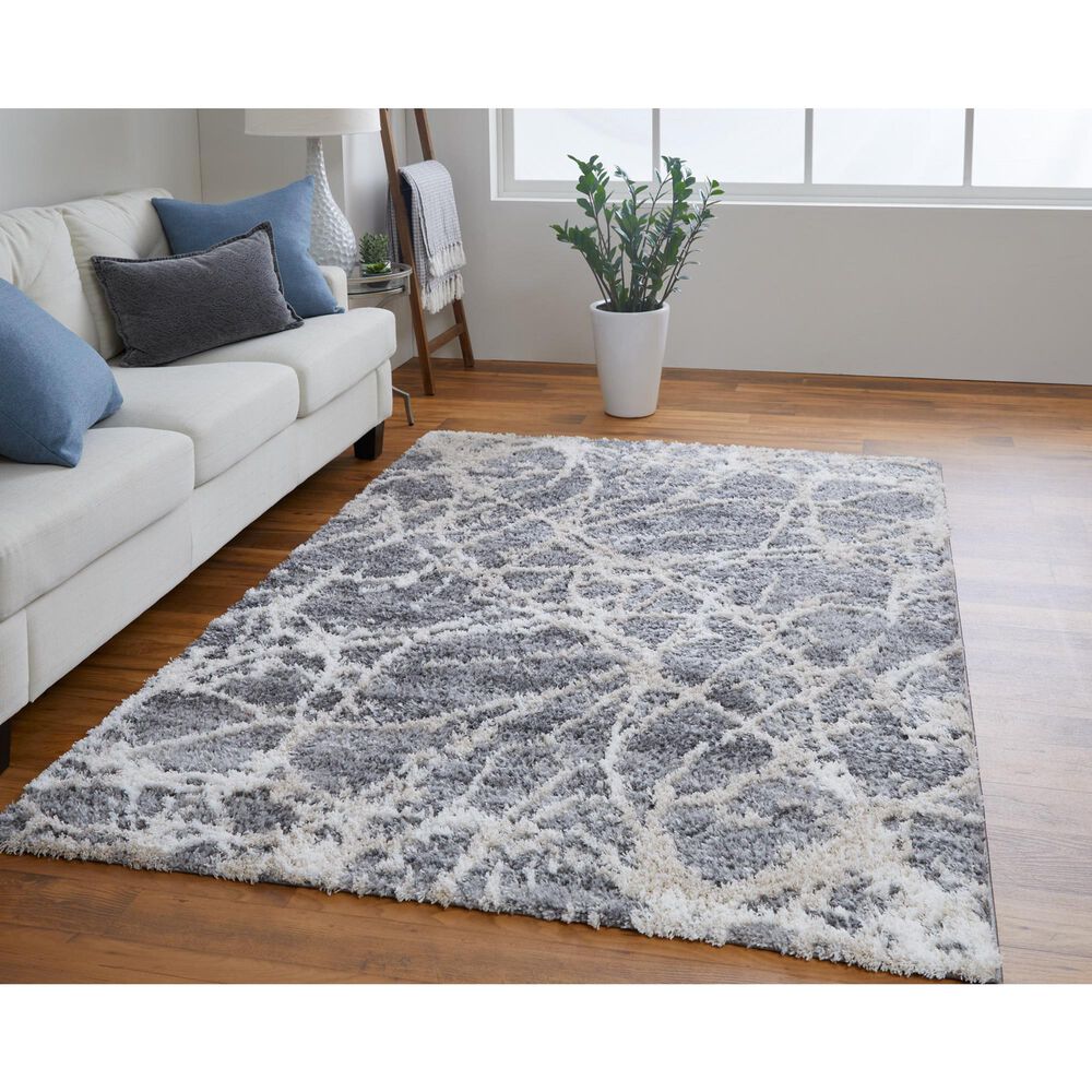 Feizy Mynka 7&#39;11&quot; x 10&#39; Gray and Beige Area Rug, , large