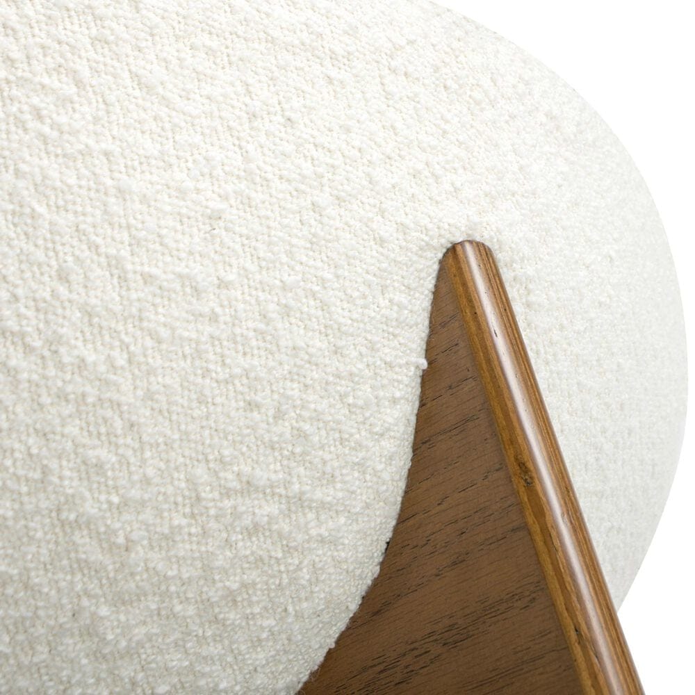 Jennifer Taylor Home Bali Upholstered Cocktail Ottoman in Ivory White, , large